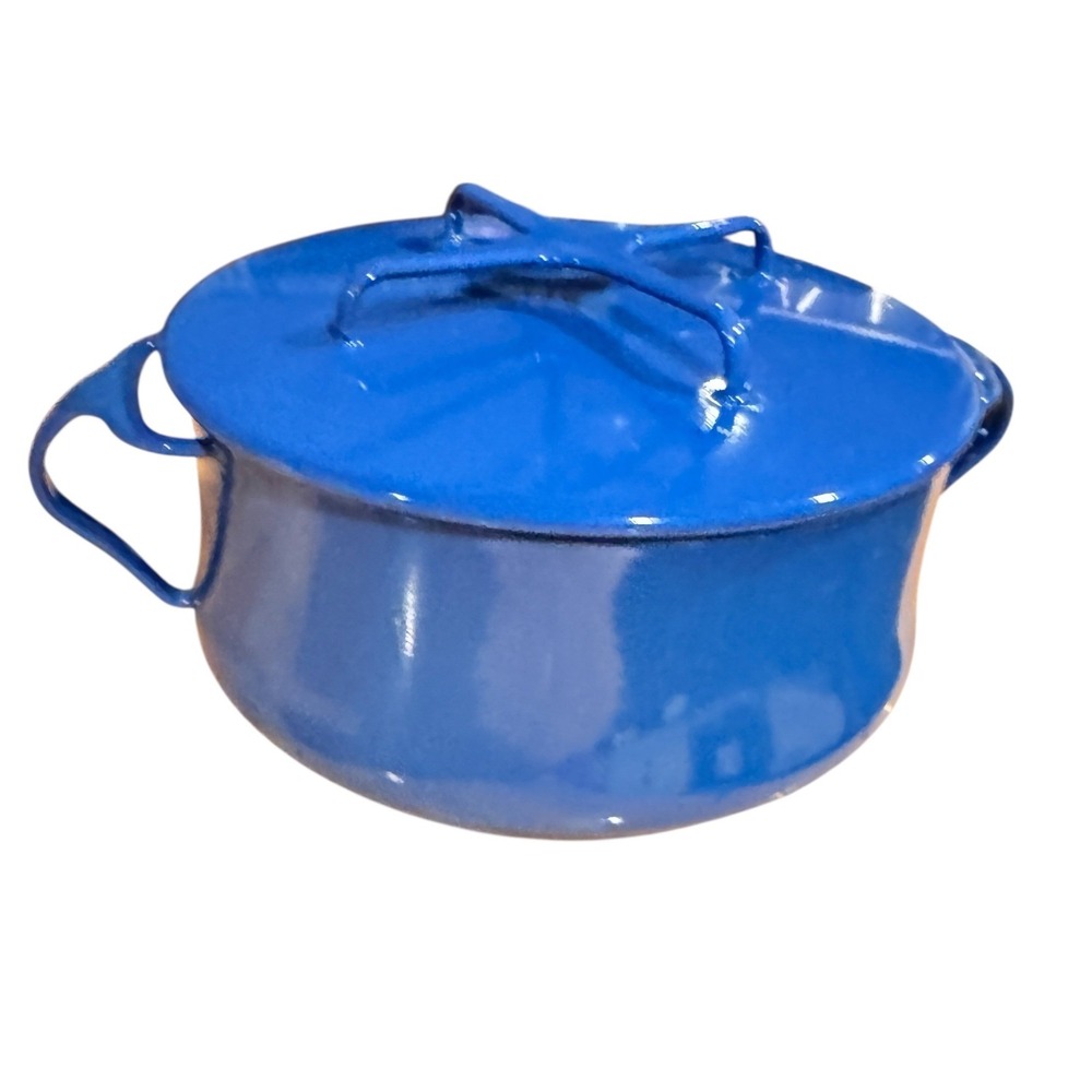 Dansk Kobenstyle Blue Enamel 2qt Casserole Dutch Oven Jens Quistgaard MCM